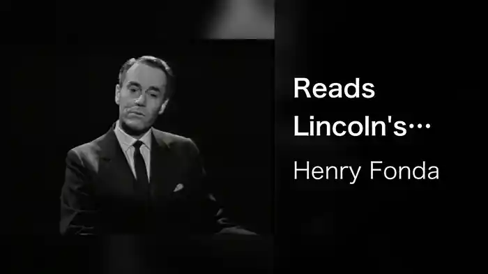 Reads Lincoln's Farewell Speech And Gettysburg Address (Live On The Ed Sullivan Show, February 12, 1961)