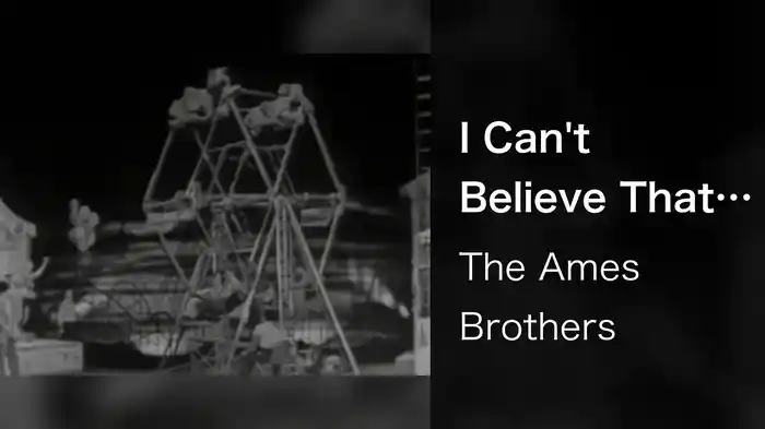 I Can't Believe That You're in Love With Me (Live On The Ed Sullivan Show, August 1, 1954)