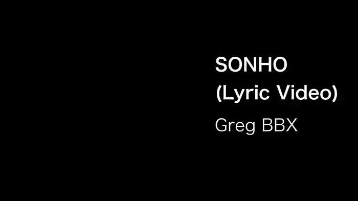 SONHO (Lyric Video)