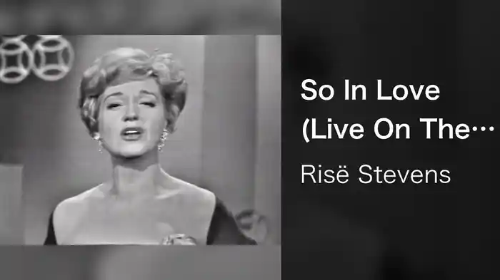 So In Love (Live On The Ed Sullivan Show, June 26, 1960)