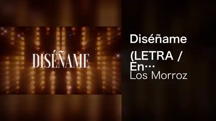 Diséñame (LETRA / En Vivo)