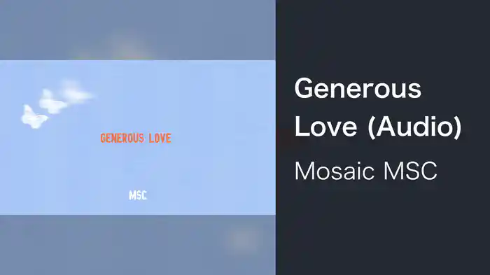 Generous Love (Audio)
