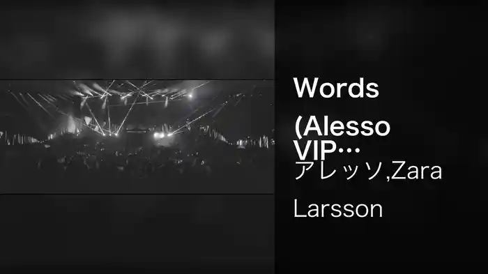 Words (Alesso VIP Mix / Visualizer)