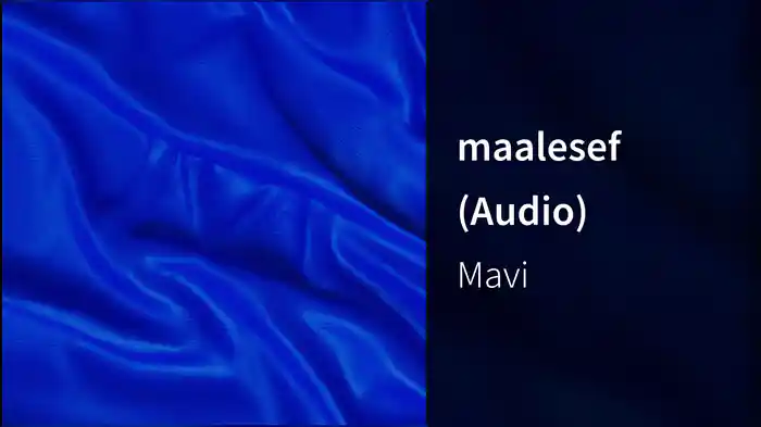 maalesef (Audio)