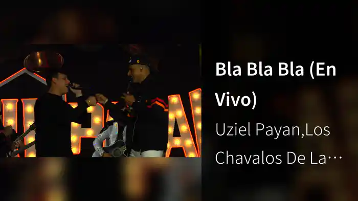 Bla Bla Bla (En Vivo)