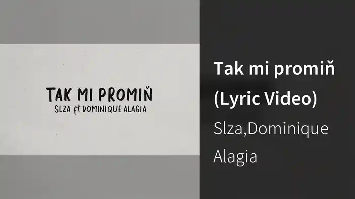 Tak mi promiň (Lyric Video)