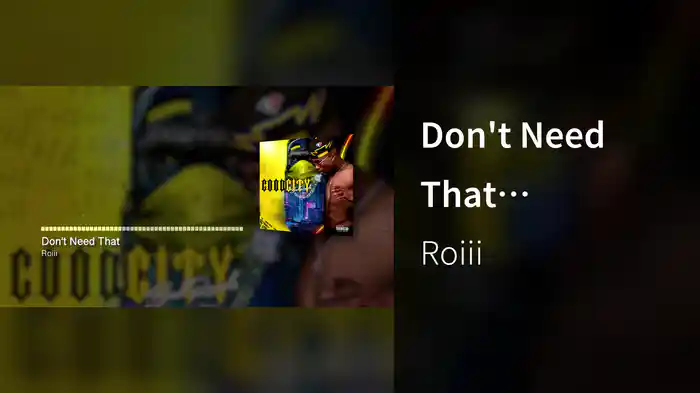 Don't Need That (Visualizer)