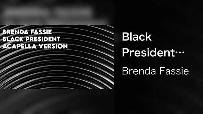 Black President (Acapella Version / Visualizer)