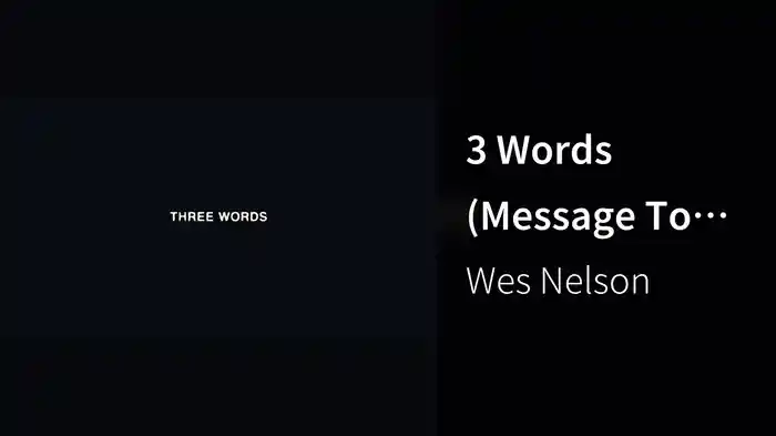 3 Words (Message To My Ex) (Lyric Video)