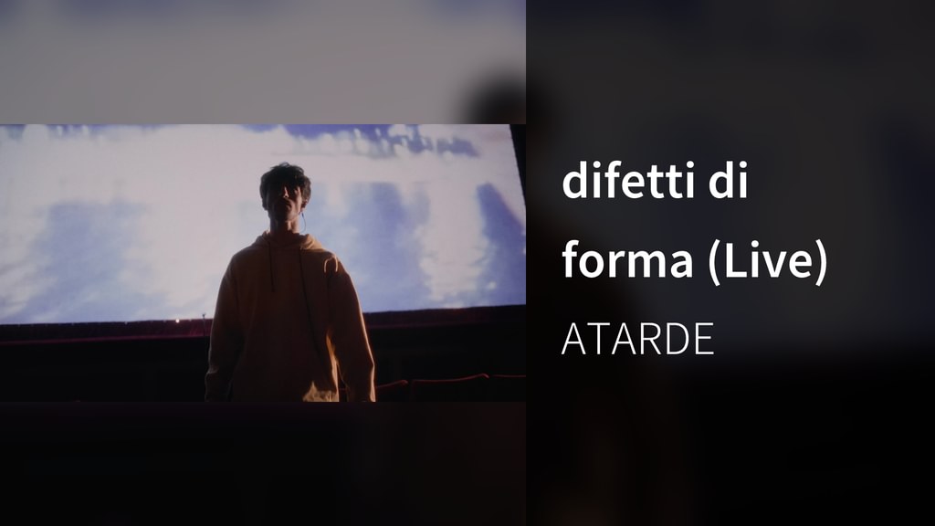 difetti di forma (Live)(音楽・ライブ / 2022) - 動画配信 | U-NEXT 31日間無料トライアル