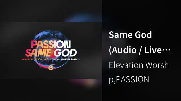 Same God (Audio / Live From Passion 2023)