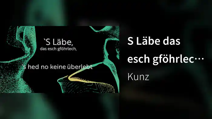 S Läbe das esch gföhrlech (Live Unplugged Lyric Video)