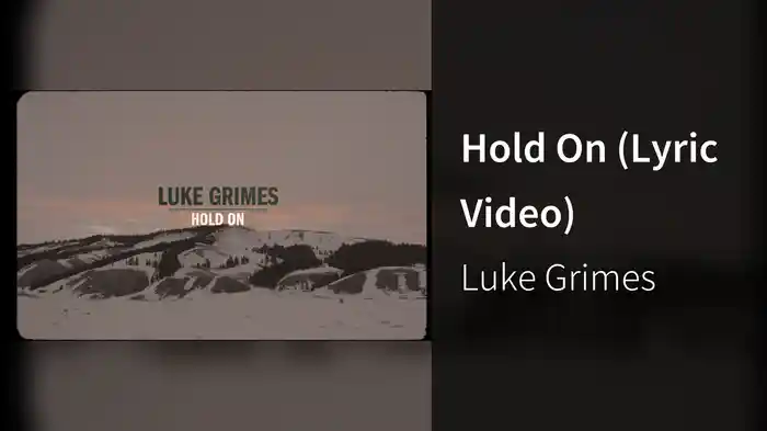 Hold On (Lyric Video)