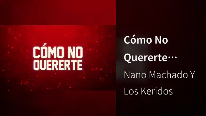 Cómo No Quererte (LETRA)