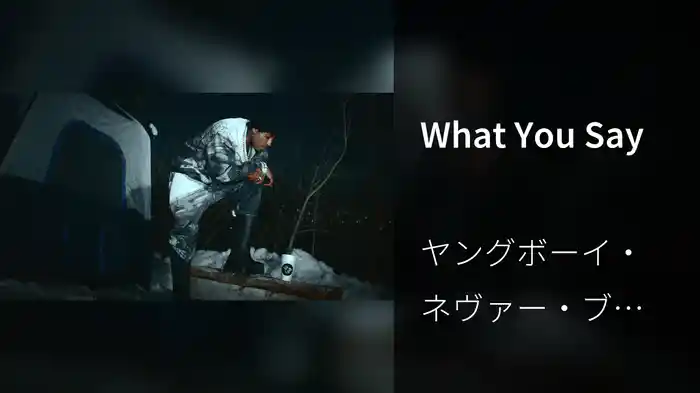 What You Say