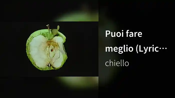 Puoi fare meglio (Lyric Video)