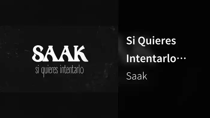 Si Quieres Intentarlo (Lyric Video)