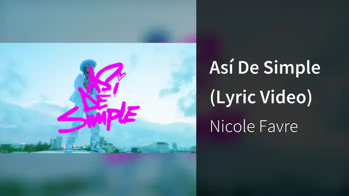 Así De Simple (Lyric Video)