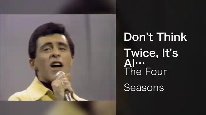 Don't Think Twice, It's All Right (Live On The Ed Sullivan Show, January 2, 1966)
