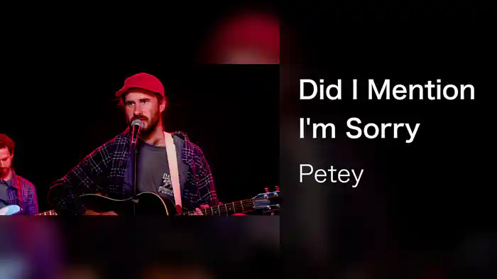 Did I Mention I'm Sorry