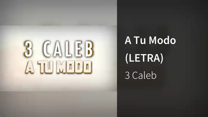 A Tu Modo (LETRA)