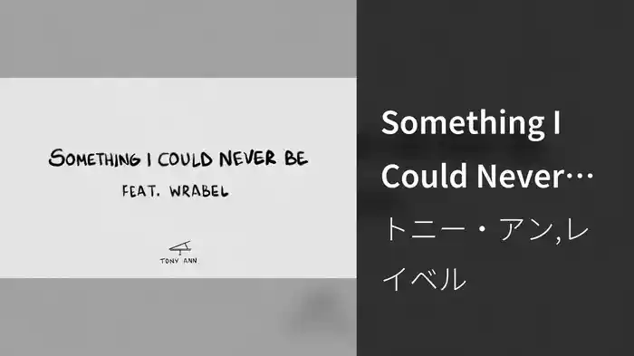 Something I Could Never Be (Lyric Video)