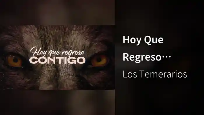 Hoy Que Regreso Contigo (LETRA)