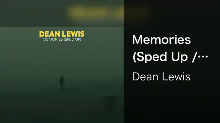 Memories (Sped Up / Official Audio)