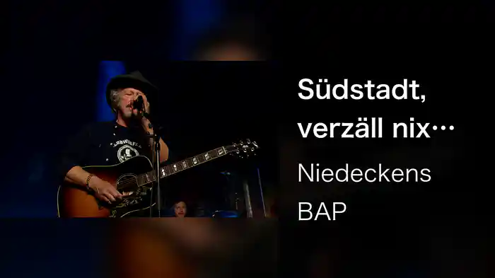 Südstadt, verzäll nix (Live im Sartory)