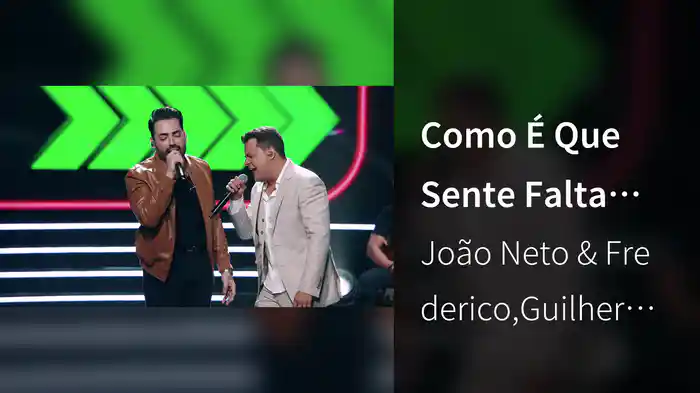 Como É Que Sente Falta (Ao Vivo Em São Paulo / 2023)