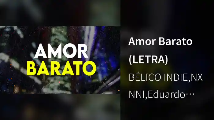 Amor Barato (LETRA)