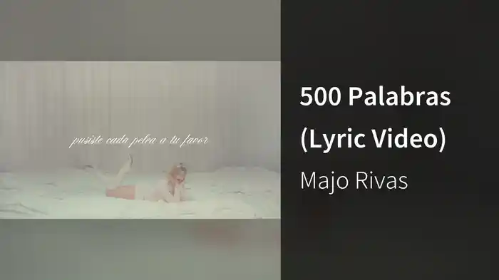 500 Palabras (Lyric Video)