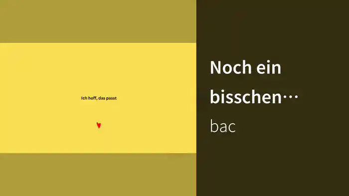Noch ein bisschen draußen (ich hoffe, das passt) (Lyric Video)