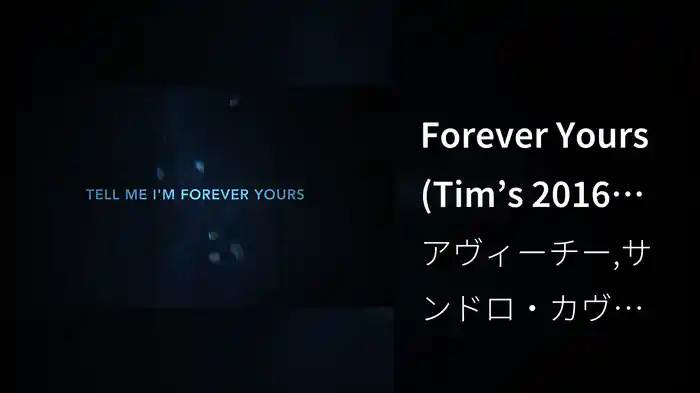 Forever Yours (Tim’s 2016 Ibiza Version / Lyric Video)
