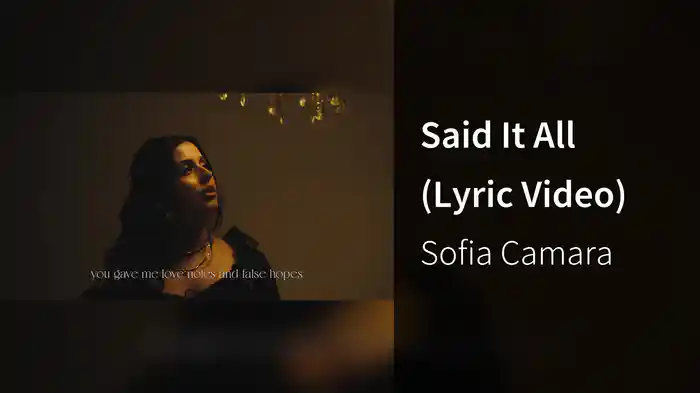 Said It All (Lyric Video)