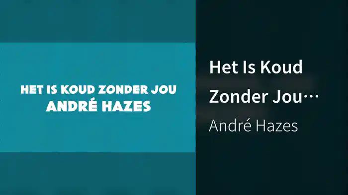 Het Is Koud Zonder Jou (Lyric Video)