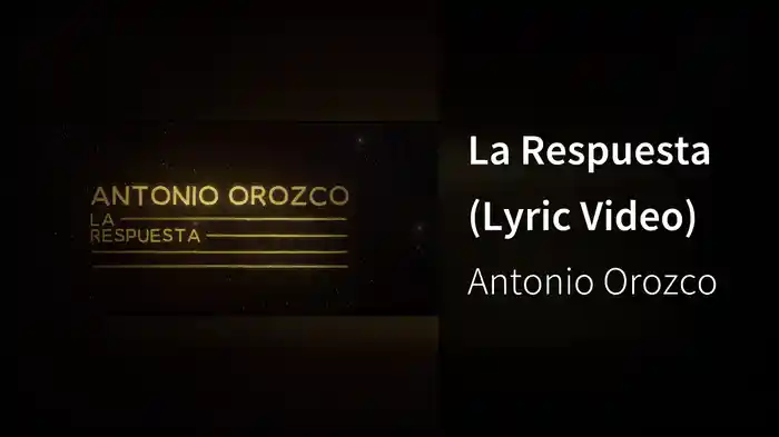 La Respuesta (Lyric Video)