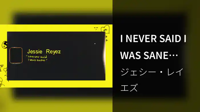 I NEVER SAID I WAS SANE (Lyric Video)