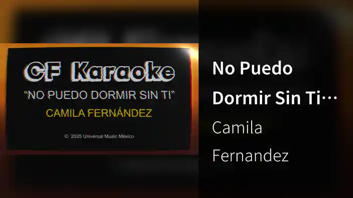 No Puedo Dormir Sin Ti (Karaoke)