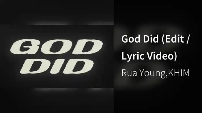 God Did (Edit / Lyric Video)