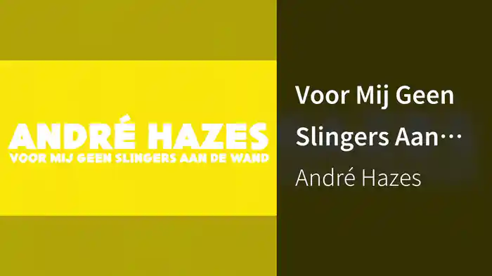 Voor Mij Geen Slingers Aan de Wand (Lyric Video)