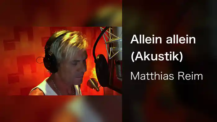 Allein allein (Unplugged)