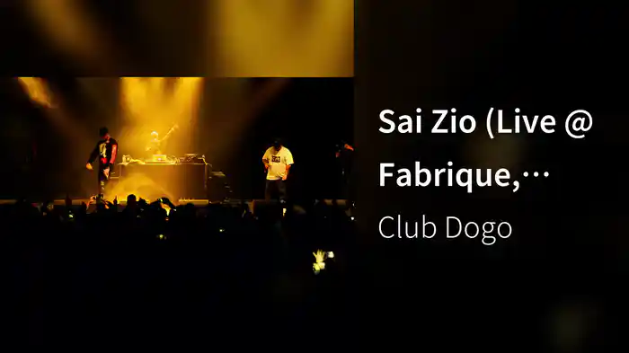 Sai Zio (Live @ Fabrique, Anteprima Tour 2014)
