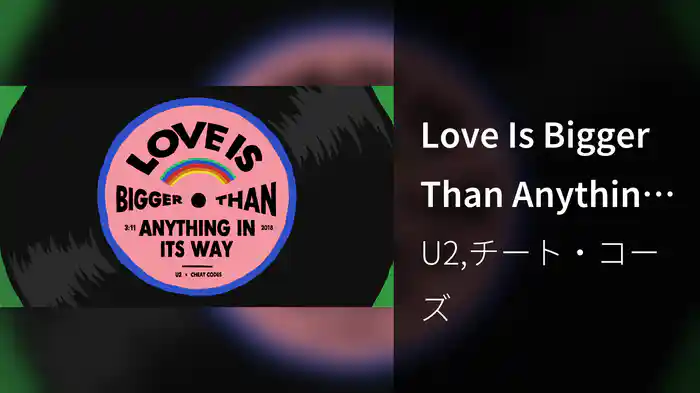 Love Is Bigger Than Anything In Its Way (U2 X Cheat Codes)