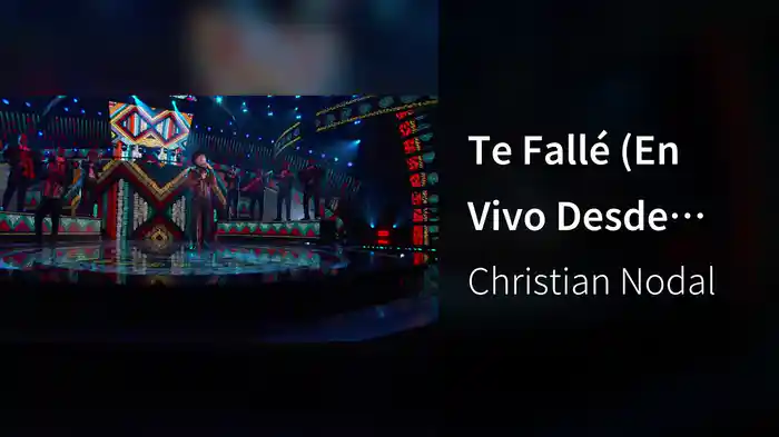 Te Fallé (En Vivo Desde Latin American Music Awards)
