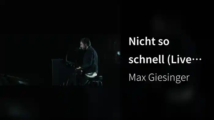 Nicht so schnell (Live im Stadtpark Hamburg)