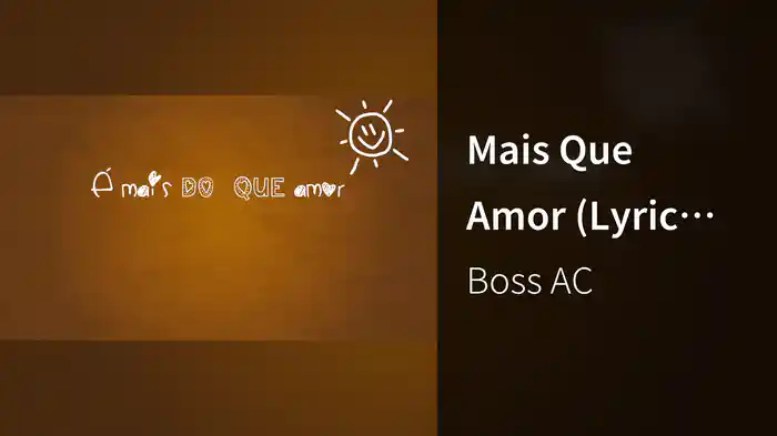 Mais Que Amor (Lyric Video)