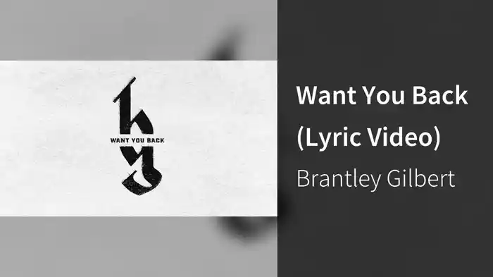Want You Back (Lyric Video)