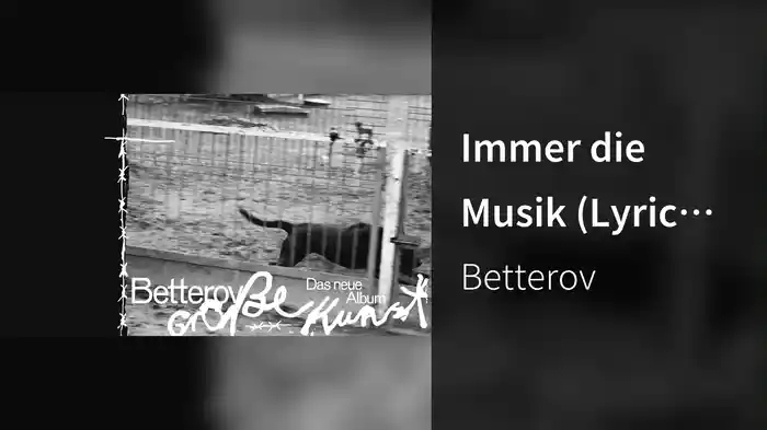 Immer die Musik (Lyric Video)