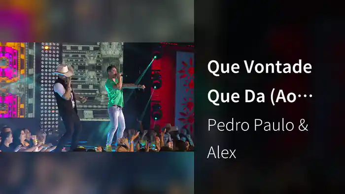 Que Vontade Que Da (Ao Vivo)